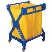 CLEANLINK SCISSOR TROLLEY BLUE AND YELLOW