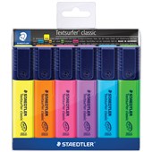 STAEDTLER 364 TEXTSURFER CLASSIC HIGHLIGHTER CHISEL PACK 6