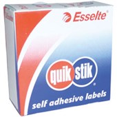 QUIKSTIK RECTANGULAR LABEL 29 X 76MM WHITE BOX 180