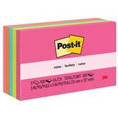 POSTIT 6555PK NOTES 76 X 127MM POPTIMISTIC PACK 5