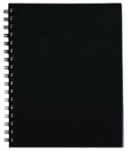 SPIRAX 511 NOTEBOOK 7MM RULED HARD COVER SPIRAL BOUND 200 PAGE 225 X 175MM BLACK