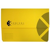 EASTLIGHT KARNIVAL DOCUMENT WALLET EXPANDING FILE FOOLSCAP YELLOW