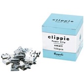 CLIPPIE PAPER CLIPS SMALL SILVER PACK 100