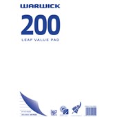 WARWICK REFILL PAD 7MM RULED A4 200 LEAF