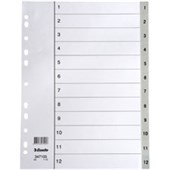 ESSELTE DIVIDERS PP A4 112 TAB GREY