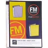 FM INSERT DISPLAY BOOK 20 POCKET A4 BLACK