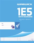 WARWICK 1E5 WITH MARGINS EXERCISE BOOK 7MM QUAD 36 LEAF