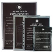 GBP COPYSAFE POCKET HEAVY DUTY EXPANDING UP TO 25MM POLYPROPYLENE A4 CLEAR PACK 5