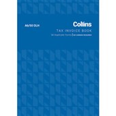 COLLINS TAX INVOICE BOOK 50 DLH DUPLICATE NO CARBON REQUIRED A6 50 LEAF