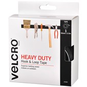 VELCRO BRAND STICKON HEAVY DUTY HOOK AND LOOP TAPE 50MM X 25M BLACK