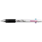 ARTLINE FLOW RETRACTABLE BALLPOINT PEN 4COLOUR BRIGHTS