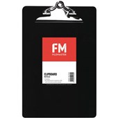 FM CLIPBOARD PVC FOOLSCAP BLACK