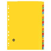 MARBIG MANILLA DIVIDER 120 TAB A4 BRIGHT ASSORTED