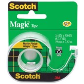 SCOTCH 122 MAGIC TAPE ON DISPENSER 19MM X 165M