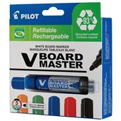 PILOT BEGREEN VBOARD MASTER WHITEBOARD MARKER BULLET 23MM ASSORTED PACK 5