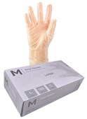 VINYL GLOVES POWDER FREE  CLEAR L 100SPKT MATTHEWS