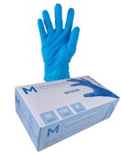 NITRILE GLOVES POWDER FREE  SKY BLUE MEDIUM 100SPKT MATTHEWS