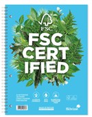 SILVINE FSC TWIN WIRE NOTEBOOK A4 160 PAGES RULED WITH MARGIN